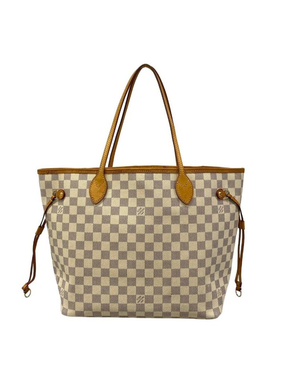 Louis Vuitton Tote Bag Damier Neverfull MM Azur Rose Ballerine